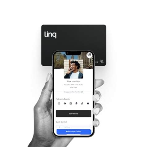 linq digital business card smart nfc contact and networking card|linq card review.